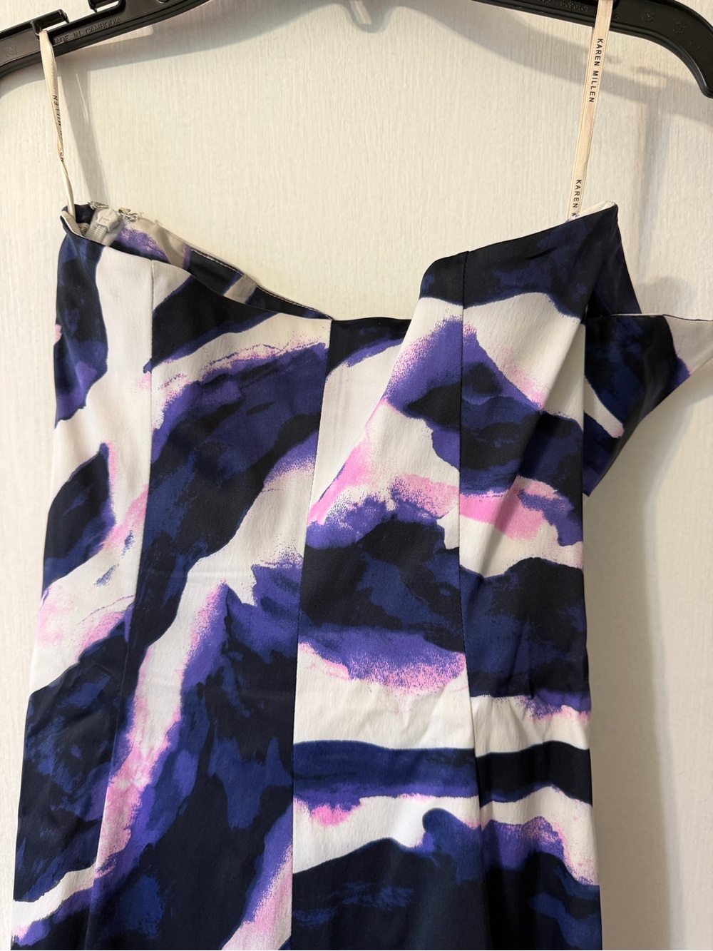 Karen Millen Abstract Brushstroke Dress - Size 6 - Multicolor - Picture 12 of 16